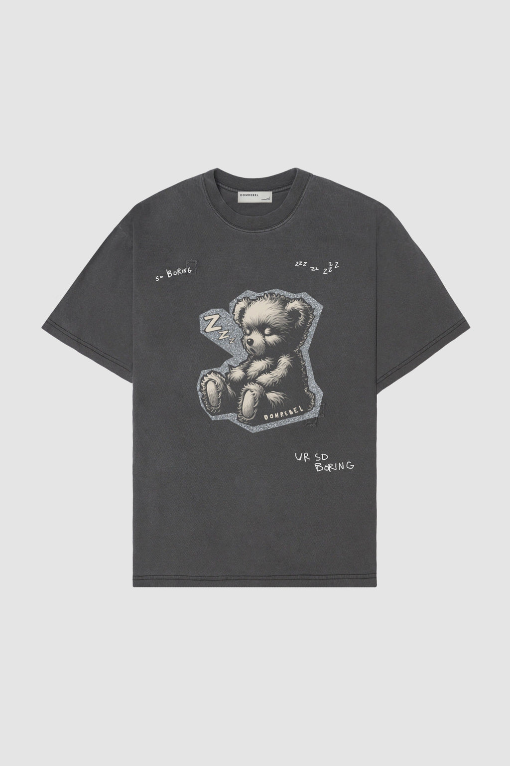 Zzz Bear Tshirt Old Black