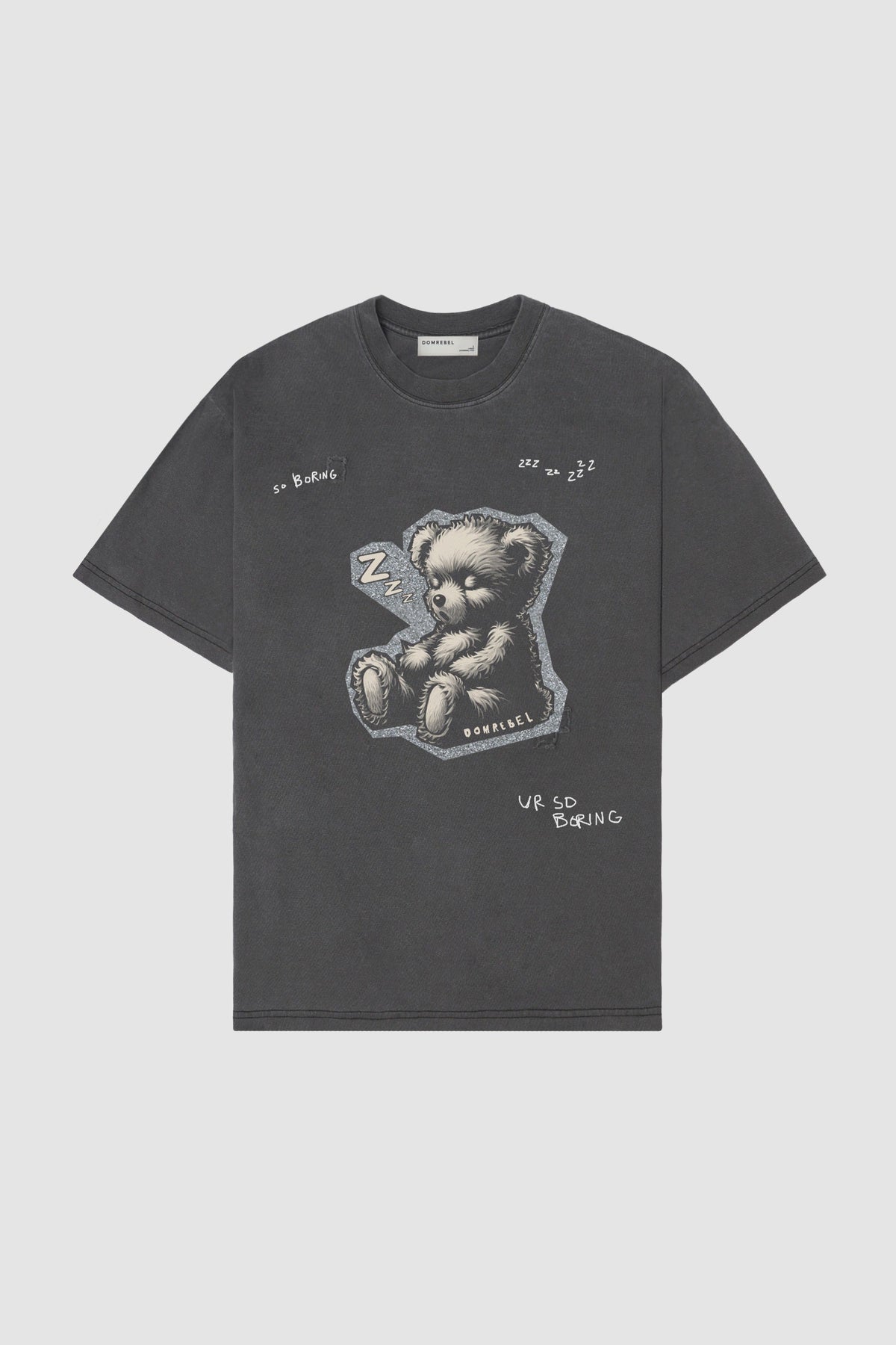 Zzz Bear Tshirt Old Black