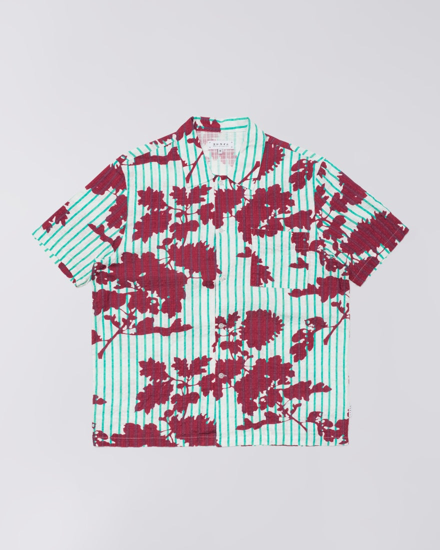 Hana To Sen Shirt Ss Multicolor Garment Washed