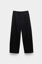 Curved Jersey Pants Black