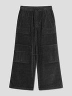 Denim Double Knee Pants Black