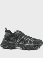 Syenthetic Leather Trainer Shoes Black