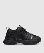 Synthetic Leather Trainer Shoes Black Jc61K1P015