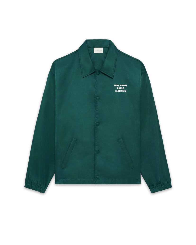 La Veste Slogan Dark Green