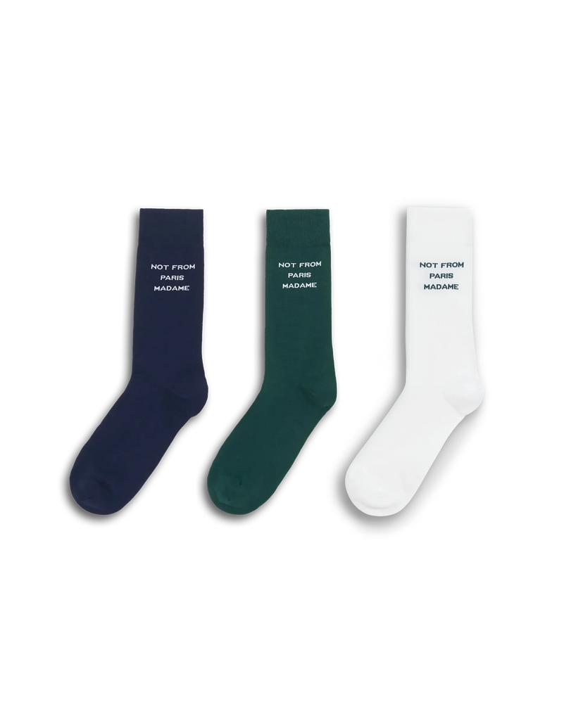 Le Pack De Chaussettes Slogan Multicolor