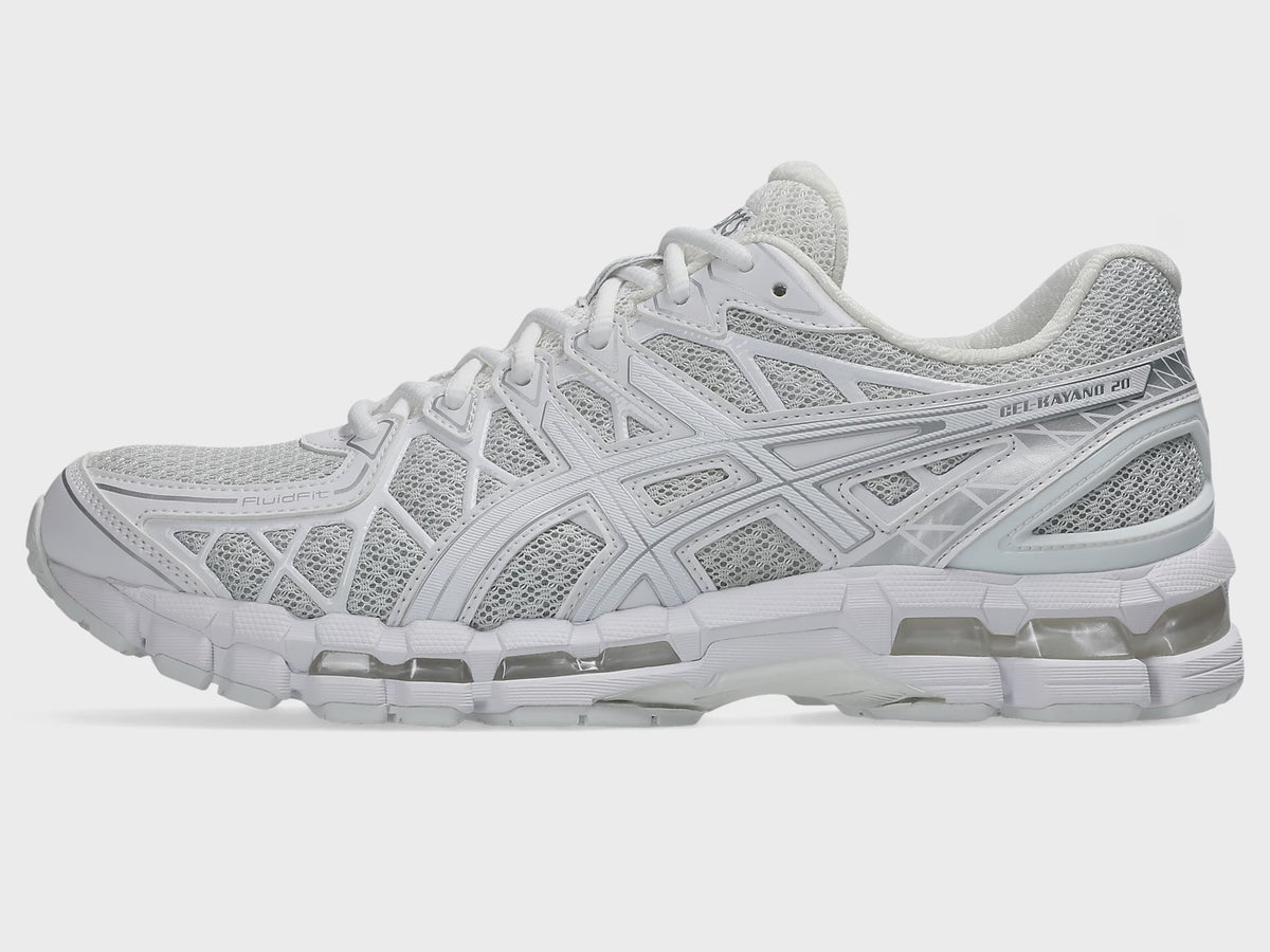 Gel Kayano 20 Glacier Grey White