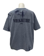 WORKOUTURE Embroidery Tshirts Blue