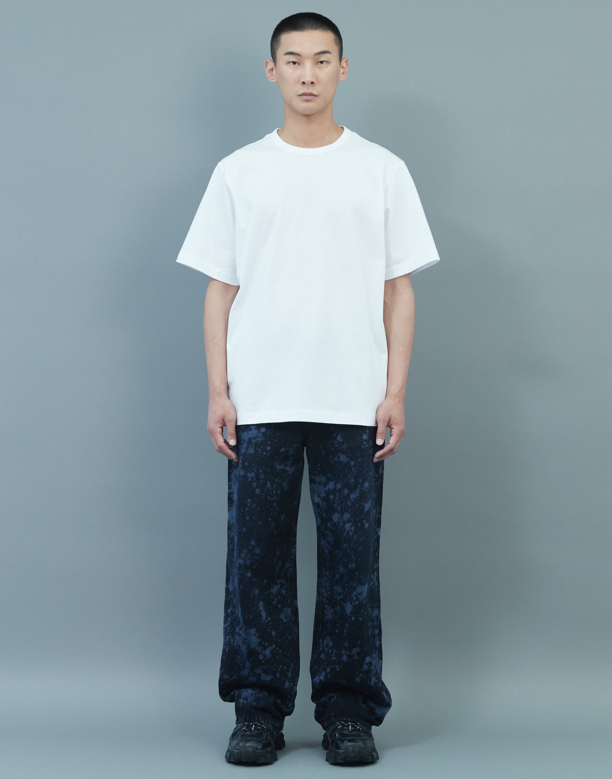 Kim Keever Flower Graphic Loose Short Sleeve White