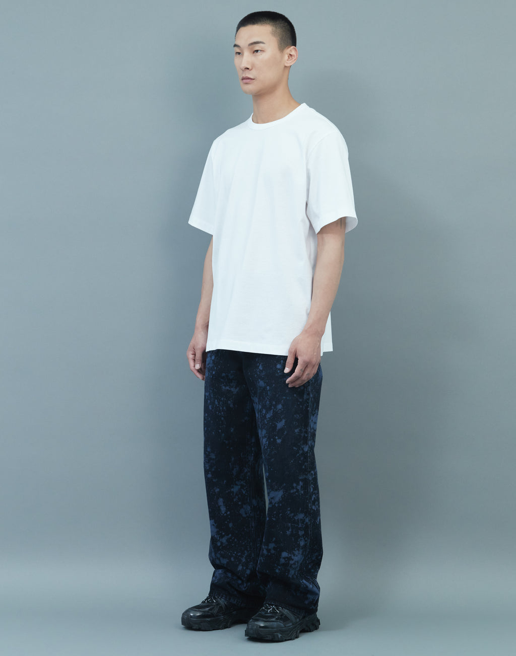 Kim Keever Flower Graphic Loose Short Sleeve White