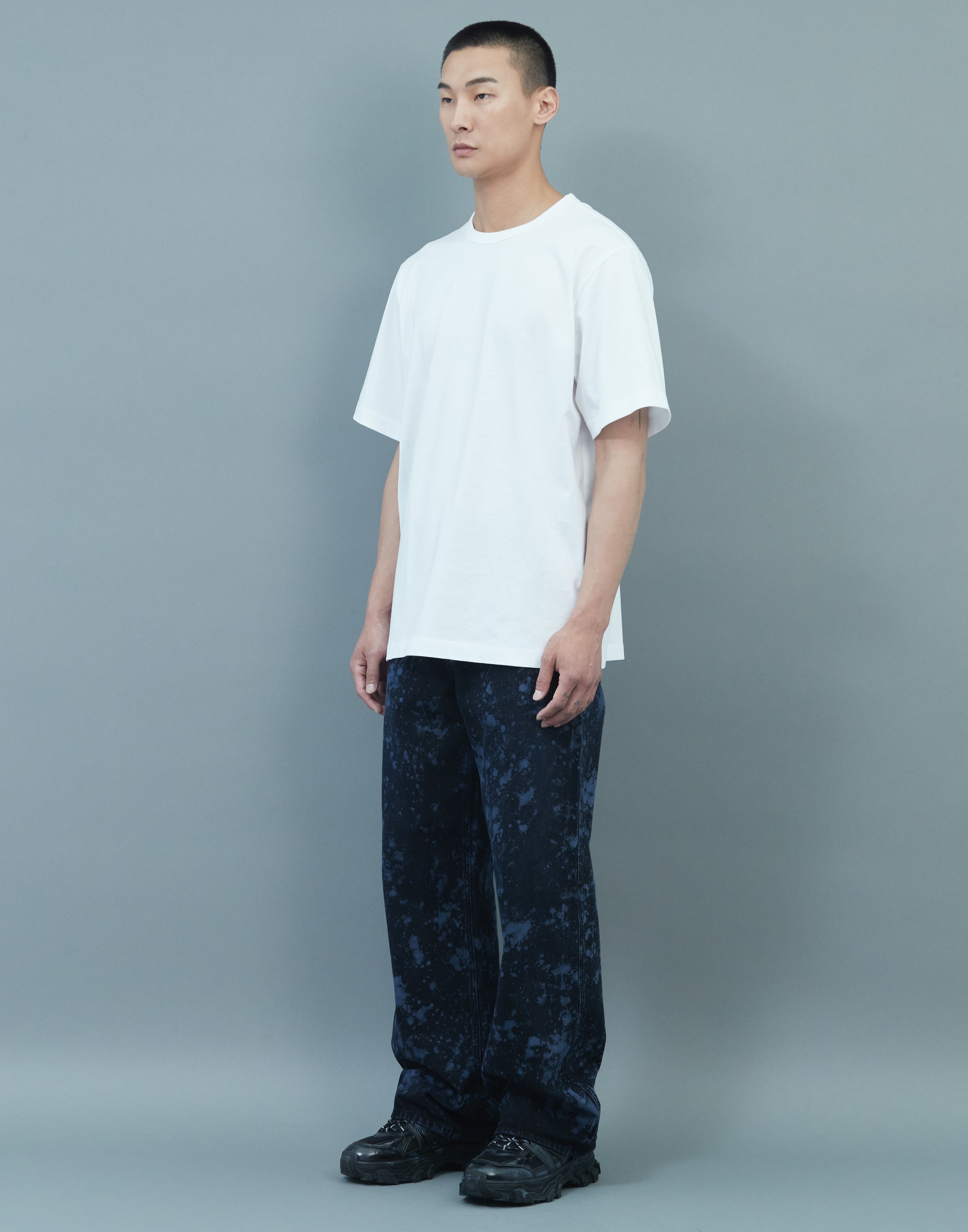 Kim Keever Flower Graphic Loose Short Sleeve White
