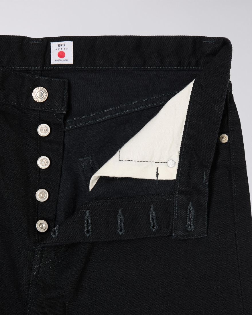 Loose Straight black unwashed