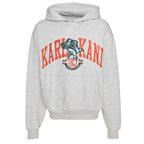 Og Eagle Print Os Hoodie grey melange red