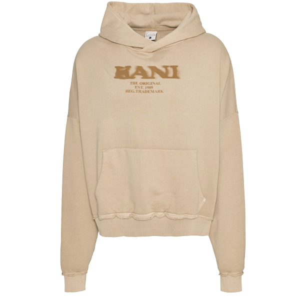 Retro Sprayed Os Hoodie dark sand