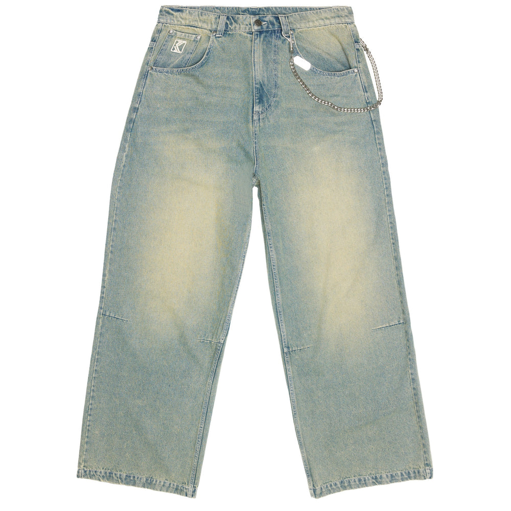 Og Denim Baggy Pants blue sand