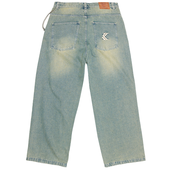 Og Denim Baggy Pants blue sand