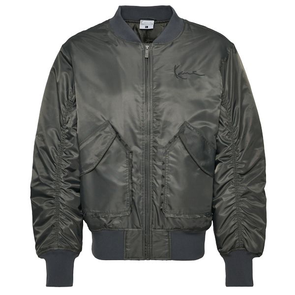 Small Signature Distressed Bomber Jacket anthracite