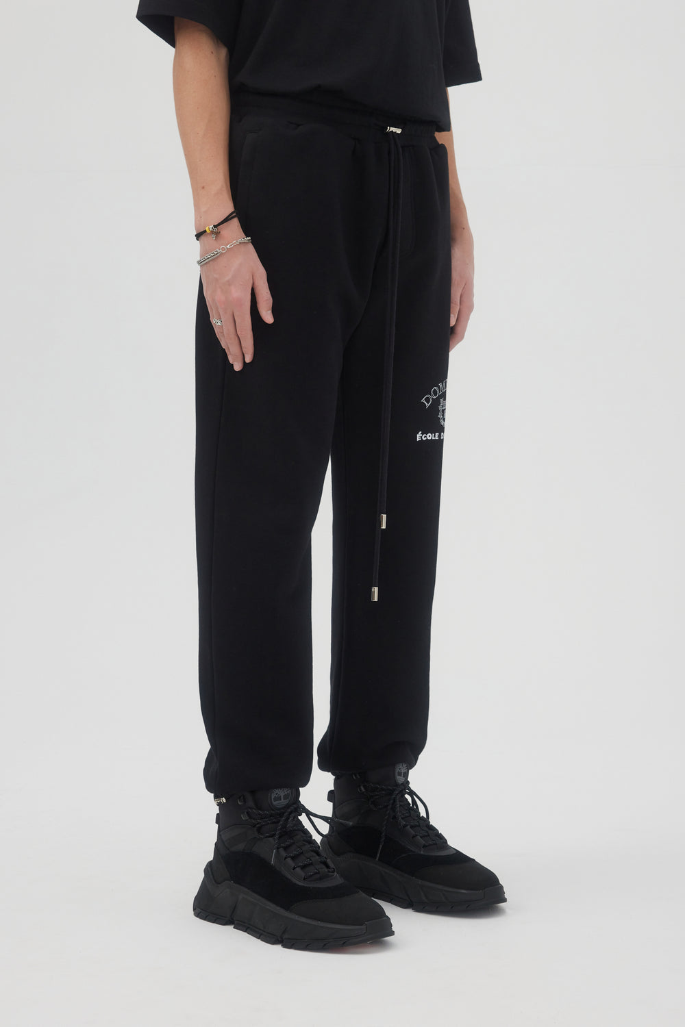 VARSITY SWEATPANTS Black