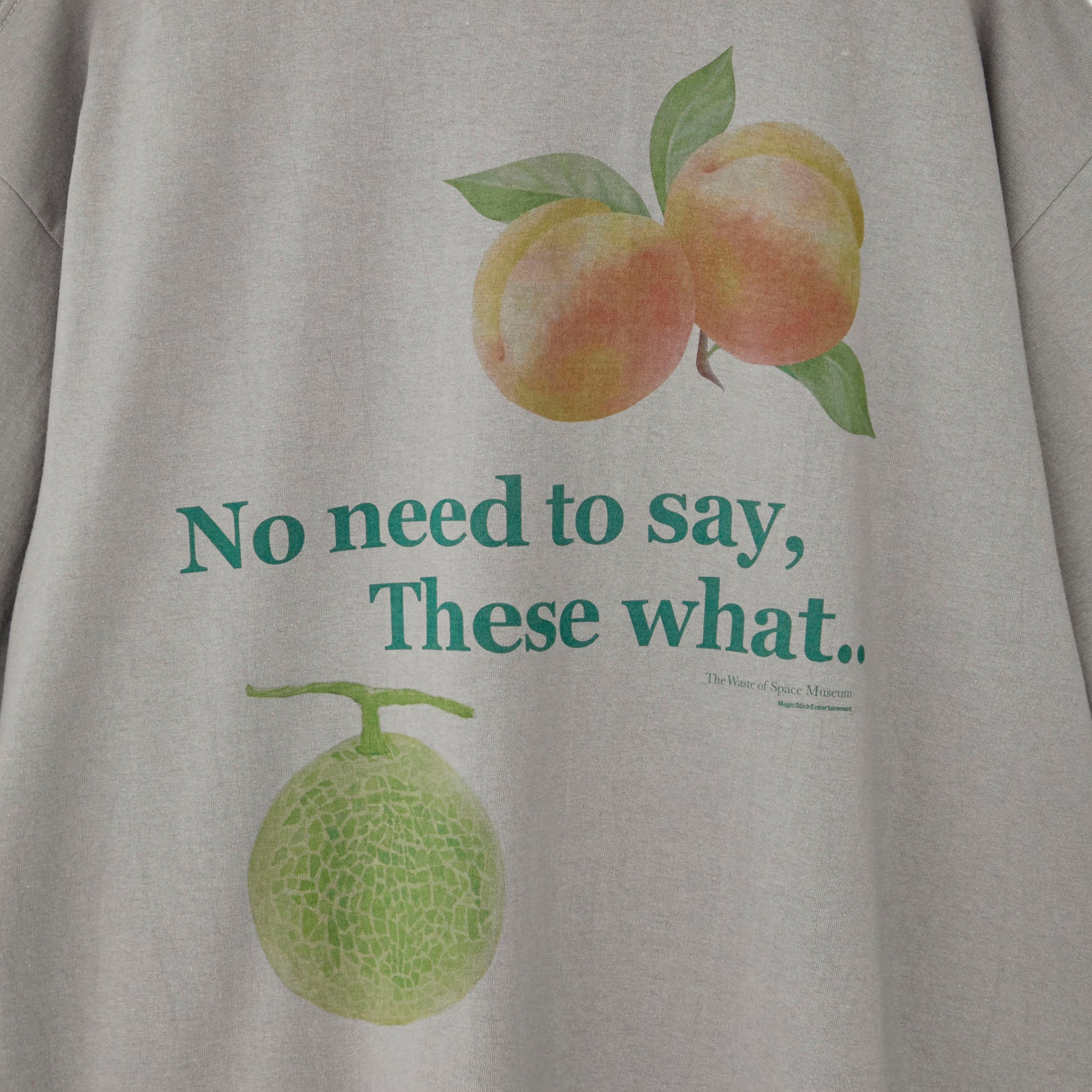 Peach And Melon T Steel Grey