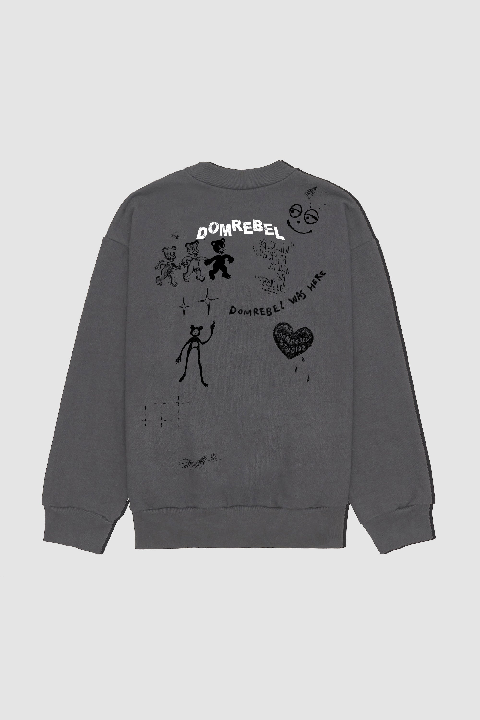 Play Sketch Sweatshirt Old Black