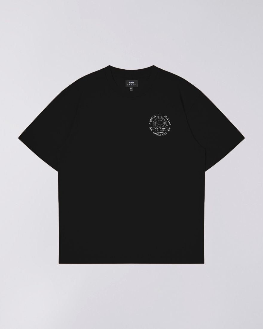 Edwin Music Channel TS black garment washed