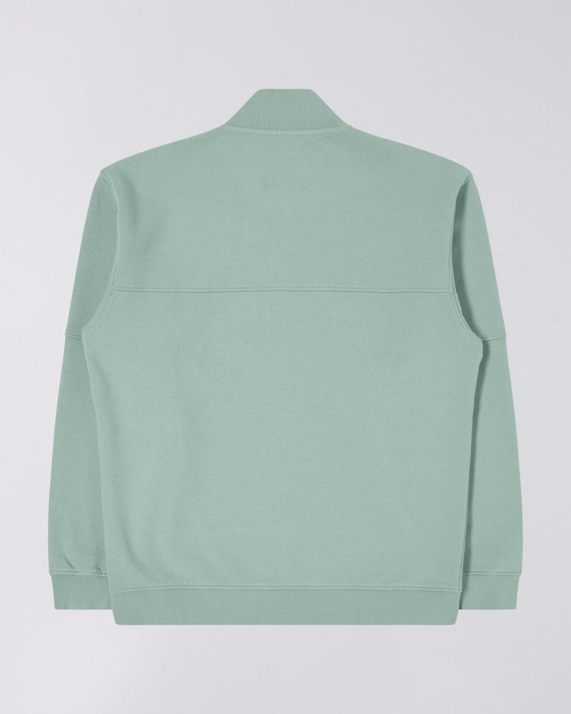 Koji Half Zip Sweat iceberg green garment washed