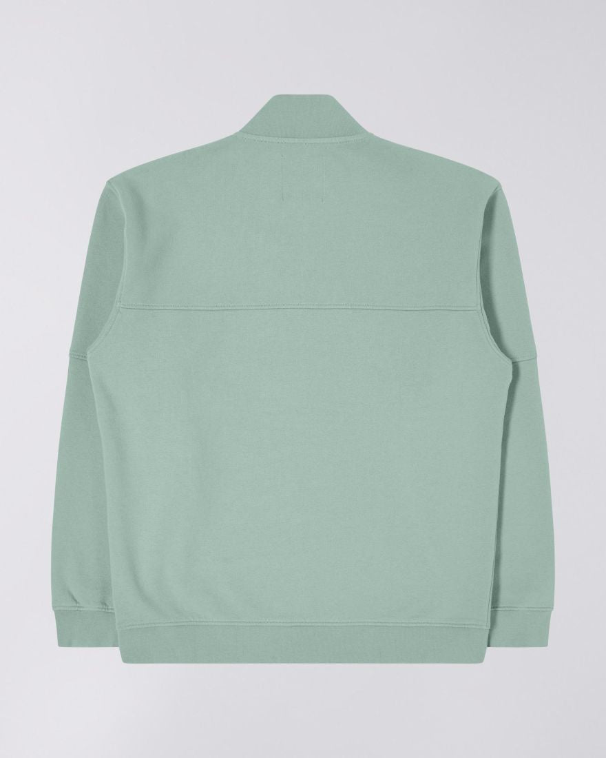 Koji Half Zip Sweat iceberg green garment washed