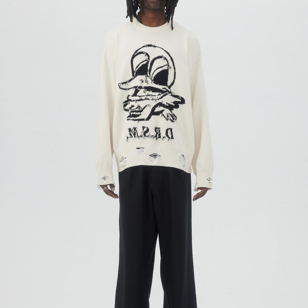 
                      
                        DALE KNIT CREWNECK Ivory
                      
                    