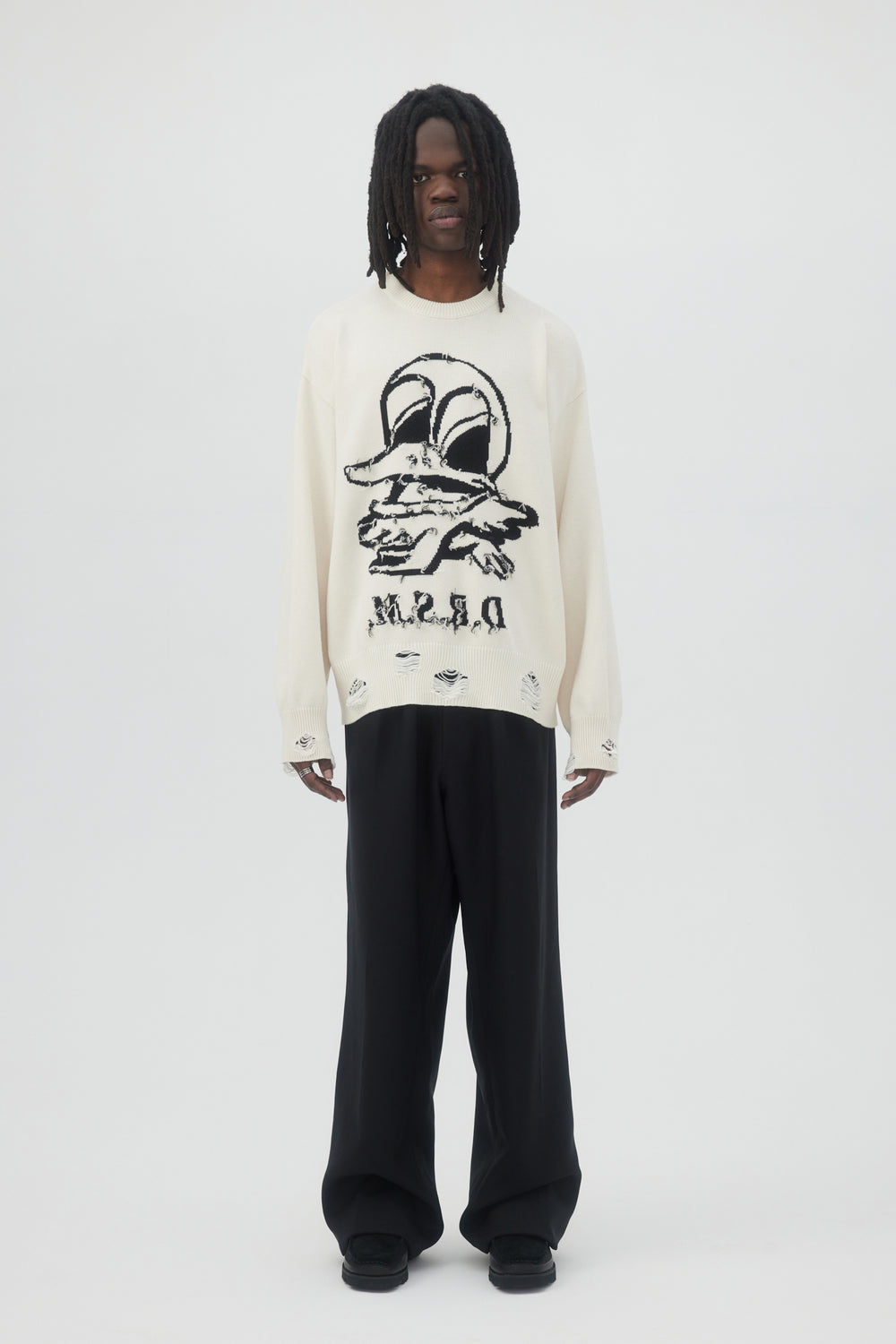 DALE KNIT CREWNECK Ivory