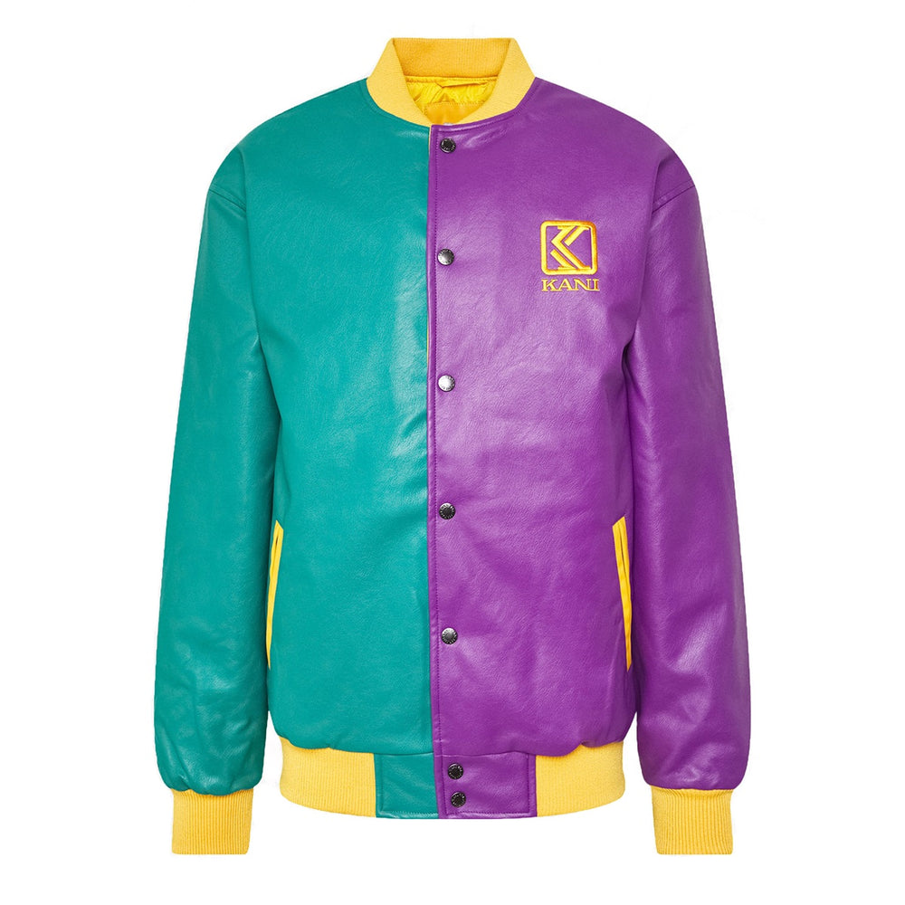 Karl Kani OG College Jacket prp/turq