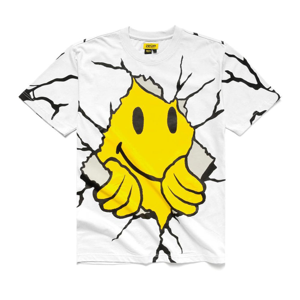 Smiley Dry Wall Breaker Tee White