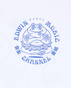 Edwin Music Channel TS white garment washed