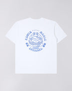 Edwin Music Channel TS white garment washed