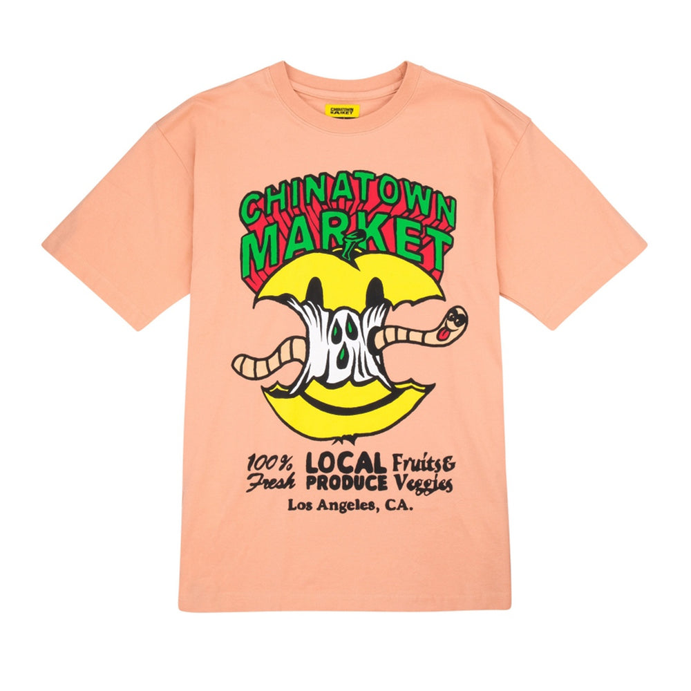 Smiley Local Produce Apple Tee Peach