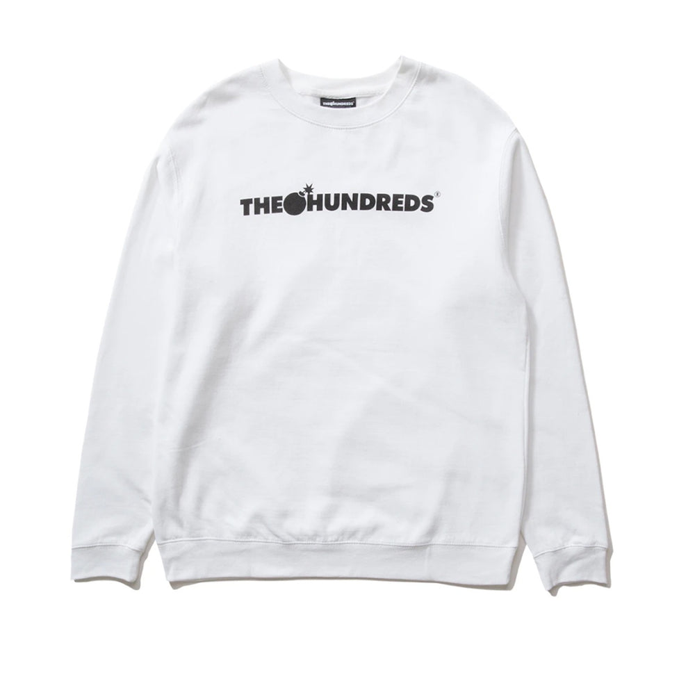 Bar Logo Crewneck White