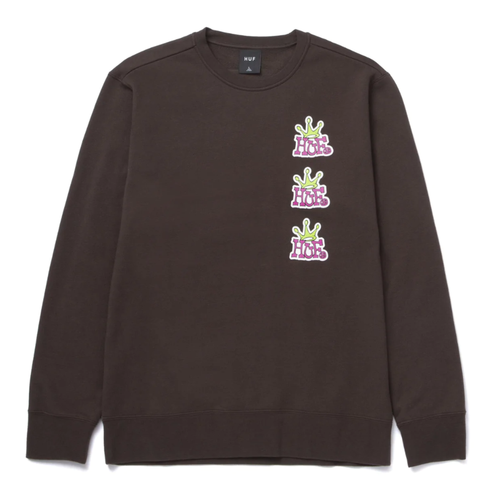 Crown Stack Crewneck Chocolate Brown