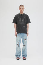 Comic Pals T Shirt Faded Black