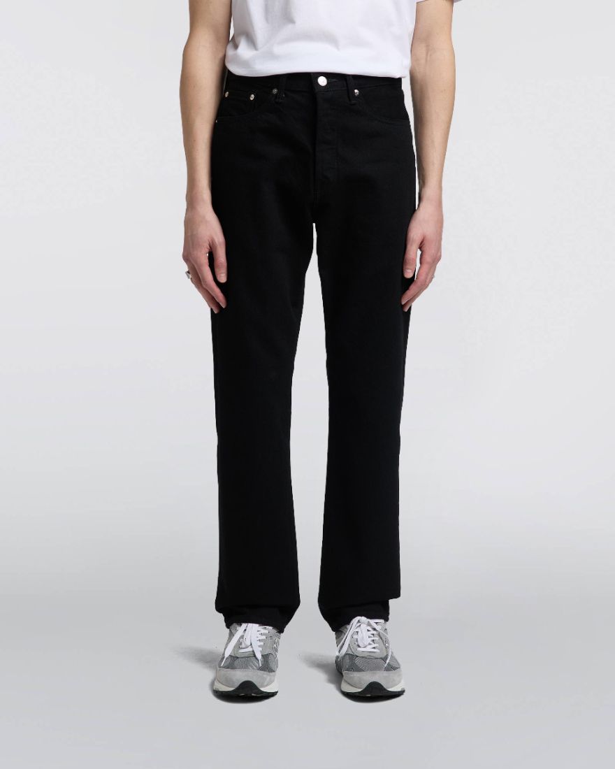 Loose Straight black unwashed