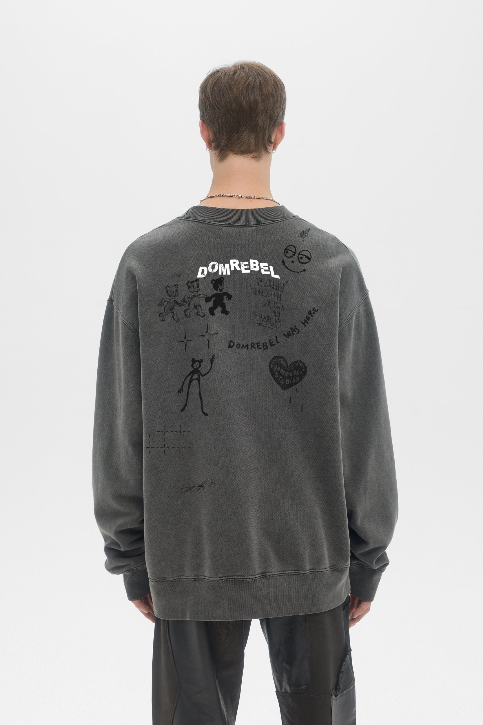 Play Sketch Sweatshirt Old Black