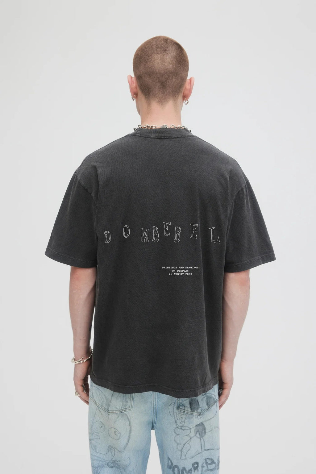 Comic Pals T Shirt Faded Black