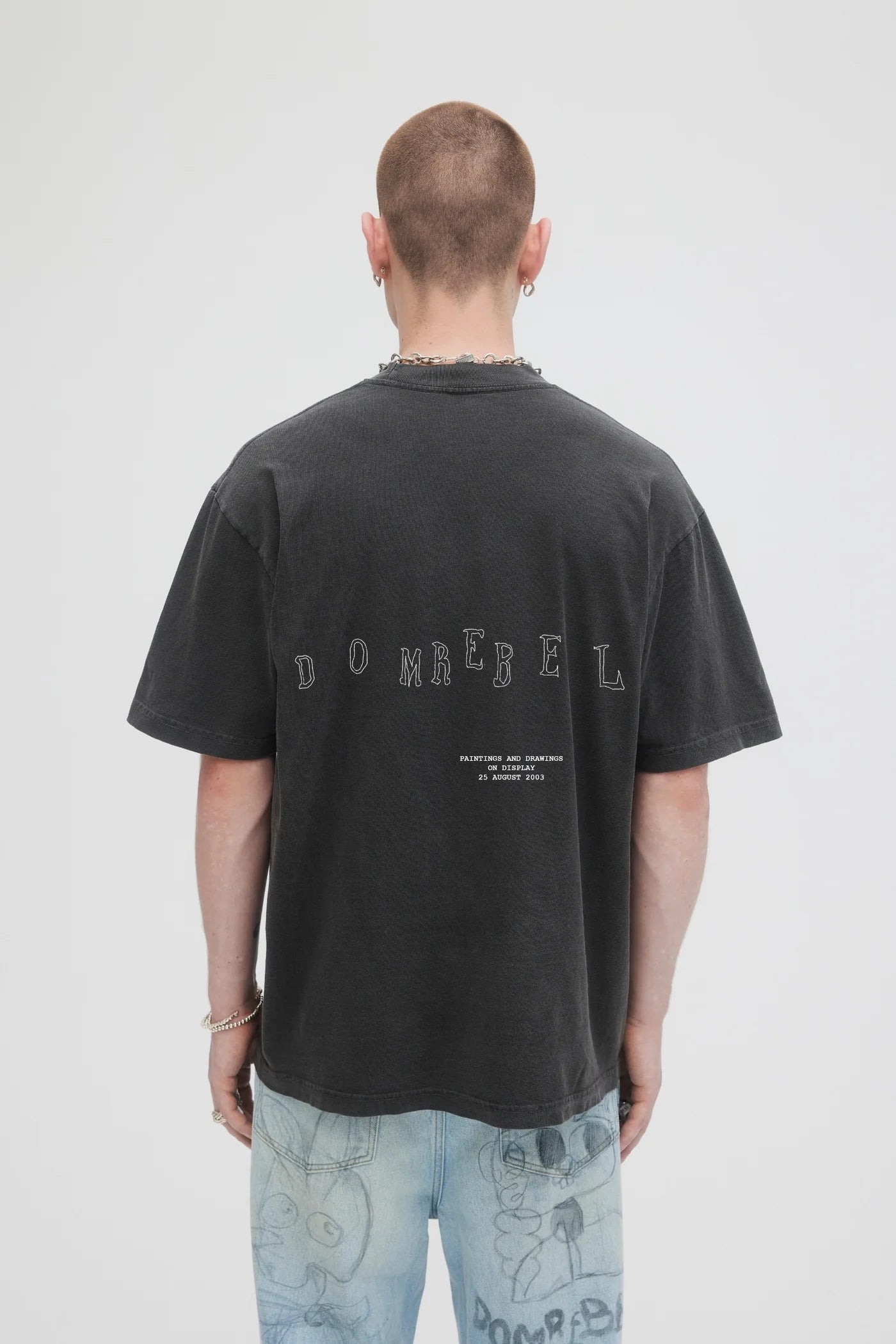 Comic Pals T Shirt Faded Black